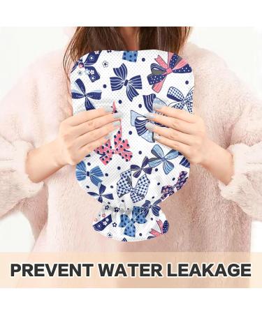 NAANLE 1L Hot Water Bottle Transparent Flower Loop Design for Pain Relief & Heat Therapy | Ideal for Bed Hands & Feet - Buy Online on GoSupps.com