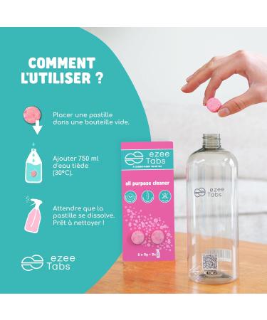 EzeeTabs All Purpose Cleaner Set - Cleaning Tablets for Microplastic-free Biodegradable & Vegan Cleaning Product - 2 x Cleaner for All Surfaces - Buy Online on GoSupps.com