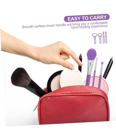 WOFASHPURET Facial Mud Applicator Brush Cosmetic Tools 15.5x3cm Purple - Buy Online on GoSupps.com