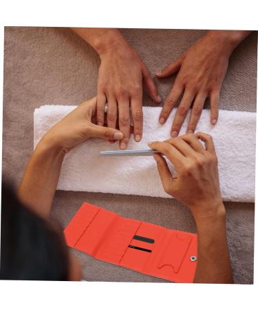 Mikinona 1pc Grinding Diamond Storage Bag Nail Drill Bits Organizer Nail Tool Kit Portable Nail Drill Salon Supply Nail Bit Display Holder Nail Salon Tool Nail Salon Accessory Nail Kit Skin 23.5x9.5cm Orange - Buy Online on GoSupps.com