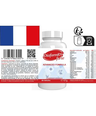  DiaformRX Diaform RX Forte Pack of 3 packs of 180 capsules (3 x 60 capsules) - Buy Online on GoSupps.com