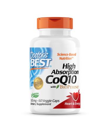 Doctor's Best High Absorption CoQ10 with BioPerine 100 mg 60 Veggie Caps