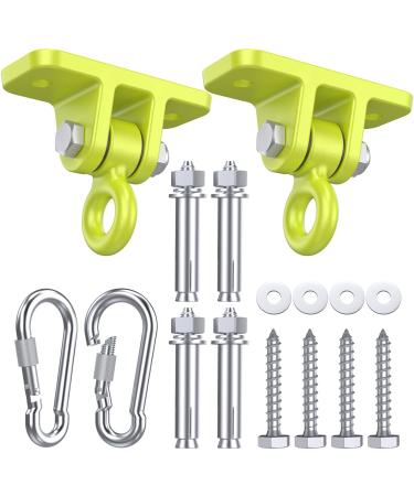 Swing Hangers for Wooden Sets Pack of 2 Heavy Duty Swingset Hardware with Locking Hooks for Porch, Patio, Playground Indoor/Outdoor by Highpro 2 Pack Swing Hangers