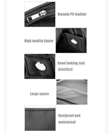Hair Dryer Travel Case Hair Dryer Carrying Bag PU Leather Water Resistant for Business Trip for Home Use for Gym(black) - Buy Online on GoSupps.com