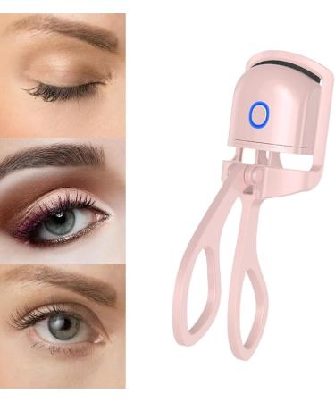 3 Set Portable Heated Eyelash Curler Type C Rechargeable Fast Heating Tool Mini Pink 3 Set Detachable Pink  - Buy Online on GoSupps.com