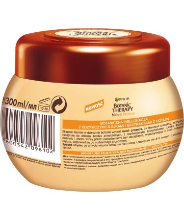 Garnier Botanic Therapy Propolis & Honey Hair Mask 300ml - Nourishing & Hydrating Treatment for All Hair Types - International Shipping Available - Buy Online on GoSupps.com