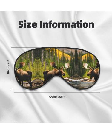 Deer Bear Moose Print Unisex Sleep Mask | Double-Sided Eye Mask for Sound Sleep & Skin Care - Shop Internationally - Buy Online on GoSupps.com