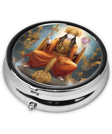 Female Godround Pill Box - 3 Compartment Portable Organizer for Travel | International Shipping - Buy Online on GoSupps.com