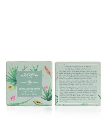 Aloe Attiva 3D POWERHYDRATOR Gel Cream Moisturizer - Hydrating Moisturizer for All Skin Types - International Shipping Available - Buy Online on GoSupps.com