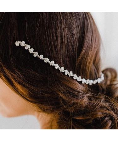 Asphire Vintage Crystal Headband with Side Combs - Sparkling Rhinestone Hair Chain for Women - Buy Online on GoSupps.com