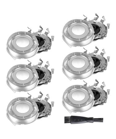 MHDUYEG 7 piece Suitable for razor replacement heads for SH50/52 compatible with Shaver Series 5000 shaving heads compatible with a brush compatible with shaving head for Series 5000 razors