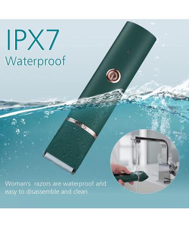 YBLNTEK Bikini Trimmer for Women - 2-in-1 Electric Razor for Pubic Hair Grooming - IPX7 Waterproof Body Trimmer for Arms, Legs, and Armpits - Buy Online on GoSupps.com