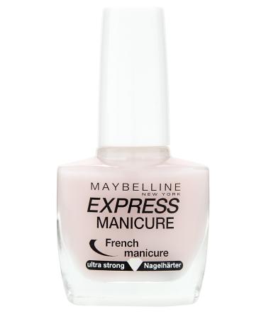 Maybelline New York Make-up Nailpolisch Express Natural French Manicure Nail Polish French Manicure Pink Nail Hardener for strengthened Nails Look 1 x 10 ml cream 10 ml (Pack of 1)