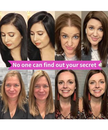 GULALUUK Human Hair Topper - Thinning Hair Solution 10inch Dark Blonde/Light Blonde - Buy Online on GoSupps.com