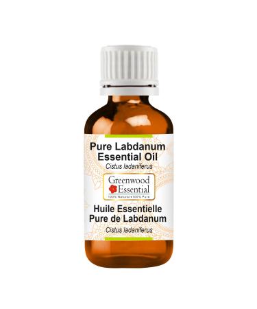 Greenwood Essential Labdanum Essential Oil (Cistus ladaniferus) Pure | Viscous Texture | Rich Aroma | Unisex | All Skin Types |Natural Extract Steam Distilled 15ml (0.50 oz) 0.5 Fl Oz (Pack of 1)