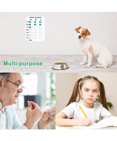 Coolrunner Pet Feeding Reminder Pet Feeding Reminder for Dogs Cats PetÂ FeedÂ Reminder Magnetic or Double Sided Adhesive Prevent Overfeeding A Pattern - Buy Online on GoSupps.com