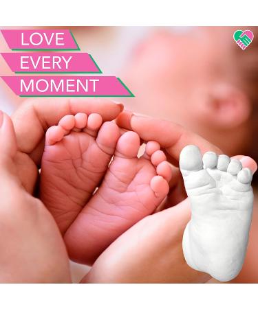 Luna Bean Baby Keepsake Hand Casting Kit - Infant Hand & Foot Mold - Clear Sealant Matte Finish - Perfect for First Birthday & Newborn Gifts - Buy Online on GoSupps.com