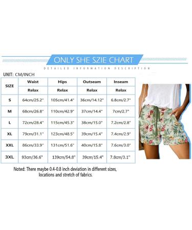 ONLYSHE Women's Casual Drawstring Shorts - Summer Elastic Waist with Pockets | Large B - Cornflower Blue - Buy Online on GoSupps.com