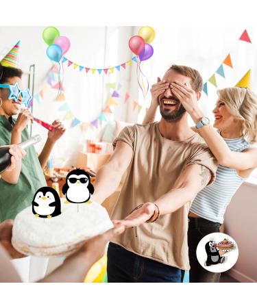 24 Pcs Penguin Cupcake Toppers - Penguin Birthday Party Supplies Penguin Party Decorations Mixed Shaped Penguin Cake Toppers for Wedding boys girls Birthday Party Baby Shower - Buy Online on GoSupps.com