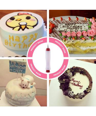 DECHOUS Decorating Pen Silicone Jam Writing Pen Baking Icing Tips Icing Pen Cookie Chocolate Pen for Baking Salad Cream Food Decor Gourmet Chocolate Writing Instrument Frosting Silica Gel Assorted Color 20X4cm - Buy Online on GoSupps.com