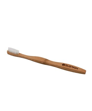 Suztain Bamboo Toothbrush Super Soft White
