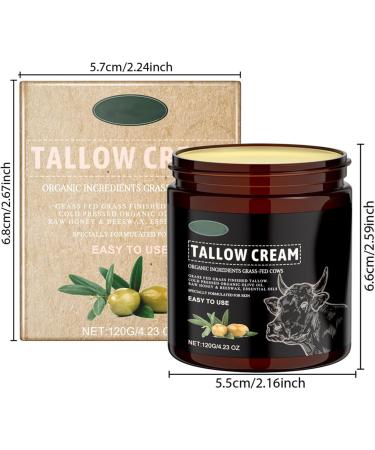 Tallow skin cream natural face and body care rich moisturizer with bovine tallow soothing and nourishing care for supple skin tallow cream - Buy Online on GoSupps.com