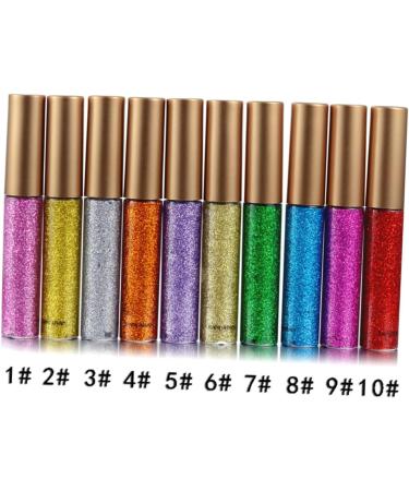 Beavorty 10pcs metallic eyeliner liquid glitter liquid shimmery 1 count (Pack of 1) Assorted Color - Buy Online on GoSupps.com