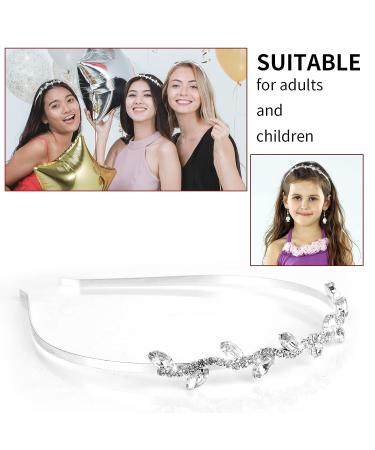 Sibba Bride Headband Set - Pearl Princess Tiara Crown for Wedding, Bridal Hair Accessories for Women and Girls - Buy Online on GoSupps.com