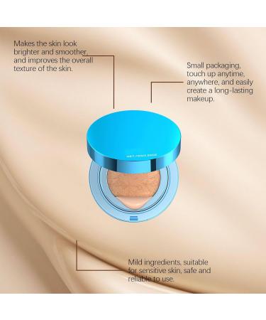  Yonuaret Cushion Makeup | Anti-Perspirant Matte Cushion Concealer for Women - Lightweight Corrective Makeup Cream for Business Trips Commuting School Beach - Buy Online on GoSupps.com