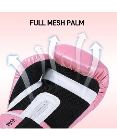 MaxxMMA Pro Style Boxing Gloves - Rose Gold 10 oz. for Men & Women | Training Heavy Bag Mitts for Muay Thai, Sparring, Kickboxing | Ultimate Fight Gloves - Buy Online on GoSupps.com