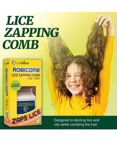 Buy LiceGuard RobiComb - Electric Head Lice Disabler & Nit Removal Comb | Fast Effective Lice & Egg Removal Worldwide Shipping - Buy Online on GoSupps.com