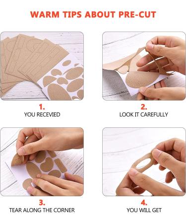 Moleskin Tape Flannel Adhesive Pads for Foot Protection - Cenipar Moleskin Pre-Cut Patches for Heels - Buy Online on GoSupps.com