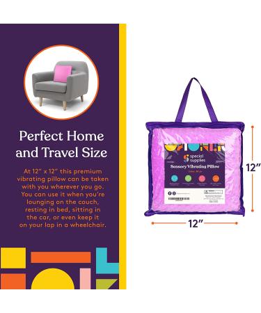 Special Supplies Vibrating Pillow | Sensory Calming Aid | Plush Minky Soft Cover | Therapy Stimulation Bumps | Purple - Buy Online on GoSupps.com