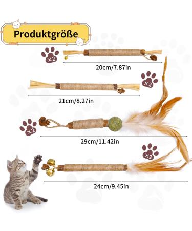 Halinuia Kausticks for Cats - 8 Matatabi Stick Dental Care Toys for Tooth Cleaning & Fresh Breath - Buy Online on GoSupps.com