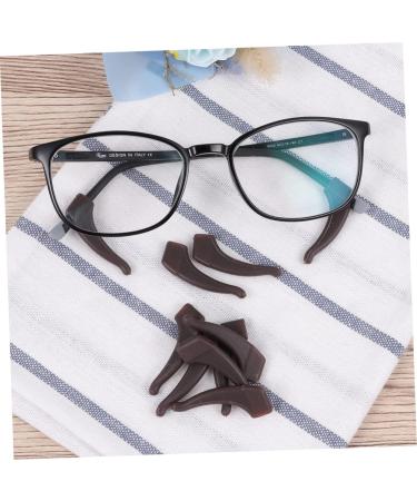 Stobok 5 Pairs Anti-Slip Glasses Holder Pads - Slipproof Sleeves & Bracket Tips for Secure Fit - Brown 3.6x1.6cm - Buy Online on GoSupps.com