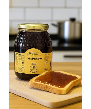BULEO Madro o honey purely from bees 100 natural Traditional product from our own harvest Bitter taste with salty notes Colour amber to dark amber when accompanied by honeydew 500 g - Buy Online on GoSupps.com