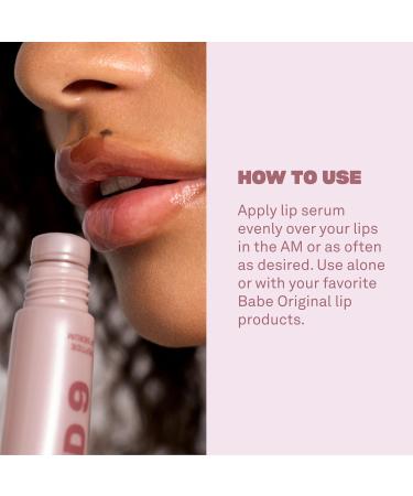 BABE ORIGINAL Cloud 9 Peptide Lip Serum | Daily Lip Treatment with Cloudberry Oil Mushroom Extracts Hyaluronic Acid for Dryness & Fine Lines | Smoothing & Hydrating Lip Moisturizer | Vegan Lip Care - Buy Online on GoSupps.com