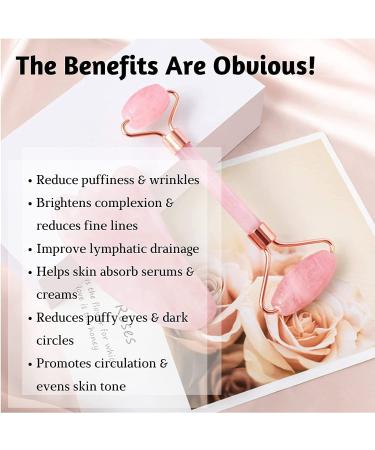 Original Jade Roller & Gua Sha Set | Natural Rose Quartz Facial Tools for Toning & Firming Skin - Buy Online on GoSupps.com