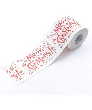 Merry Christmas Toilet Paper Highly Collectible Novelty Paper Towels Funny Gag Gift for Christmas Stocking Stuffers Party Favors 1 - 10pcs - Buy Online on GoSupps.com
