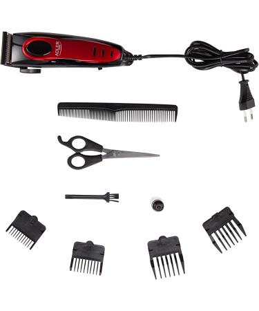 ADLER AD2825 Hair Clipper - Glossy Red Steel Design Multi-Colour One Size | International Shipping Available - Buy Online on GoSupps.com