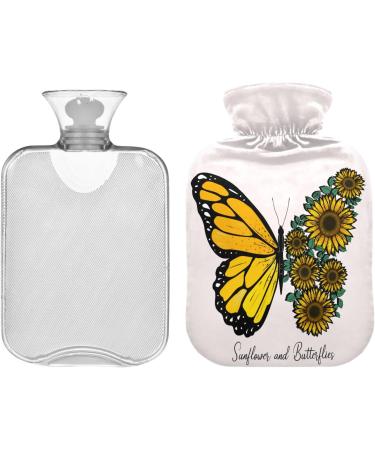 Durable 1L Heat Bottle - Warm-Up Bag for Pain Relief | Sunflower Butterfly Pattern - Buy Online on GoSupps.com