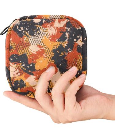 Portable Sanitary Napkin Storage Bag - Colorful Camouflage Menstrual Cup Pouch (Multicolor) - Ideal for Women, Teen Girls, and Nursing Pad Holder - Buy Online on GoSupps.com