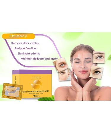 30 Pairs 24K Gold Under Eye Patch - Collagen Eye Mask for Anti-Wrinkles & Dark Circles - Buy Online on GoSupps.com