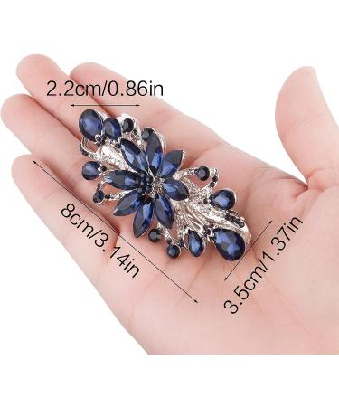 Gjinxi Flower Wedding Hair Clip Vintage Jewelry Crystal Hair Clips Hairpins Antique Crystal Barrette Wedding Hair Vines Hair Accessories Head Pieces for Women Girls Bridal - Buy Online on GoSupps.com