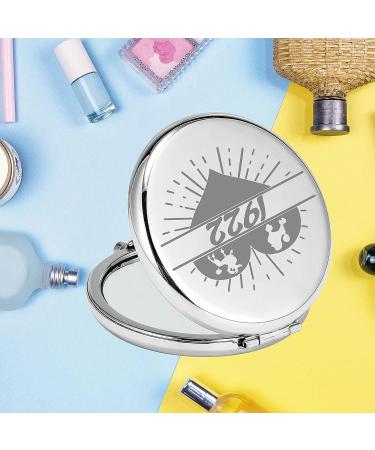SGR 1922 Sorority Pocket Mirror - Sigma Gamma Rho Inspired Gift for Women, Girls & Teens | Compact Makeup Mirror - 1922 Design - Buy Online on GoSupps.com