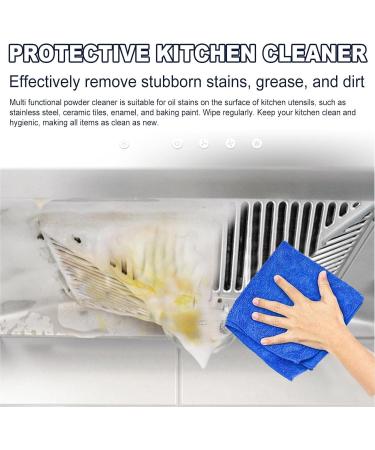 Heavy Oil Cleaning Powder - Oil Pollution for All-Around Clean Gentle Solution Kitchen Cleaning Powder for Pots Stoves Pot Bottoms Floors Sinks Faucets and Tiles Sreeka - Buy Online on GoSupps.com