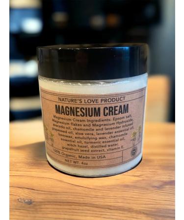 Nature's Love Magnesium Cream - Natural & Organic Relief for Tired Muscles Cramps & Sleep - Made in the USA - Buy Online on GoSupps.com