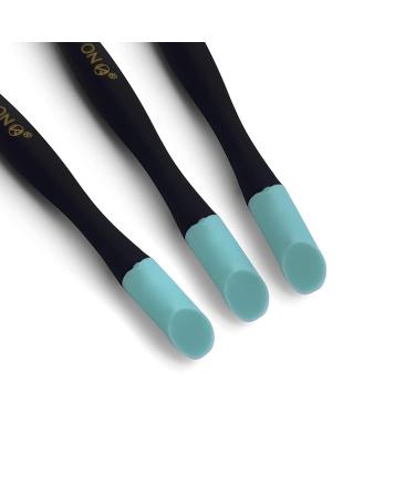 IVON 3 Pack Cuticle Trimmer Pusher Remover - Gentle Rubber Tip - Black - Buy Online on GoSupps.com