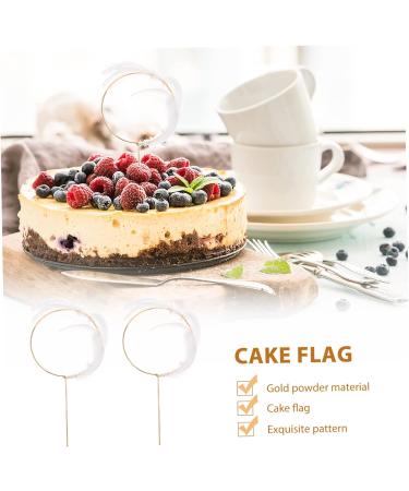 Angoily Cake Picks Cupcake Topper Cake Decoration Cake Pick Party Supplies White Paper Cup Pearl - Buy Online on GoSupps.com