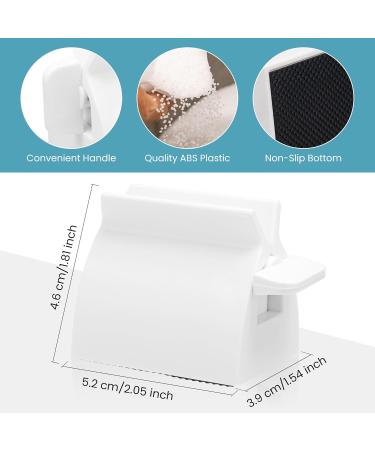 WSERE 2 Pack White Toothpaste Squeezer Roller Tube Squeezers Various Tubes Dispenser Holder Stand Reliable Quality Easy to Use and Efficient - Buy Online on GoSupps.com